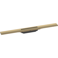 Внешняя часть трапа для душа hansgrohe RainDrain Flex, 70 см, укорачиваемая 56043140, шлифованная бронза