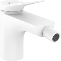 Смеситель для биде hansgrohe Vivenis со сливным гарнитуром 75200700, матовый белый