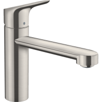 Смеситель для кухонной мойки hansgrohe Focus M43 120, с поворотным изливом 71816800, под сталь