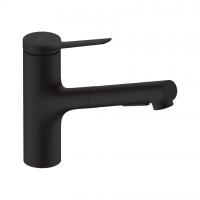 Hansgrohe Zesis M33 Кухонный смеситель 150 2jet с вытяжным душем sBox lite черный матовый 74803670