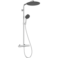 Душевая система hansgrohe Raindance Alive S Puro Showerpipe 300 1jet с Ecostat Element, 24592000, хром