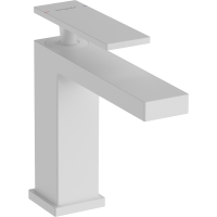 Смеситель для раковины hansgrohe Tecturis E 110, EcoSmart+, с донным клапаном, 73010700, матовый белый