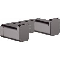 Двойной крючок AddStoris Hansgrohe 41755340, шлифованный черный хром