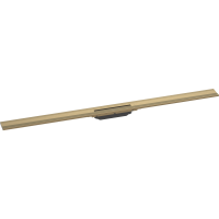 Внешняя часть трапа для душа hansgrohe RainDrain Flex, 120 см, укорачиваемая 56054140, шлифованная бронза