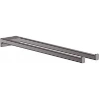 Двухрожковый держатель полотенец AddStoris Hansgrohe 41770340, шлифованный черный хром