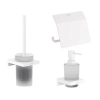Готовый набор аксессуаров hansgrohe AddStoris HG-PR205, матовый белый