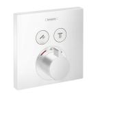 Термостат hansgrohe ShowerSelect скрытого монтажа, для 2 потребителей 15763700, матовый белый