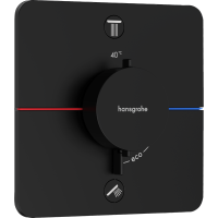 Термостат hansgrohe ShowerSelect Comfort Q для скрытого монтажа на 2 функции, 15583670, матовый черный