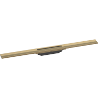 Внешняя часть трапа для душа hansgrohe RainDrain Flex, 80 см, укорачиваемая 56044140, шлифованная бронза