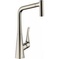 Смеситель hansgrohe Metris для кухонной мойки 14820800, под сталь