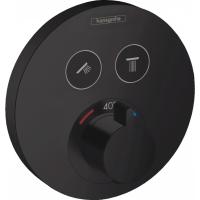 Термостат Hansgrohe ShowerSelect S, для 2 потребителей, СМ 15743670, матовый черный