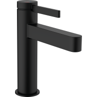 Смеситель для раковины hansgrohe Finoris 110 CoolStart, со сливным клапаном Push-Open 76024670, матовый черный