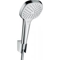 Душевой набор hansgrohe Croma Select E Vario с держателем и шлангом 125 см. 26425400, белый/хром