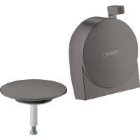 Внешняя часть системы налива/слива-перелива для ванны hansgrohe Exafill S 58117340, шлифованный черный хром