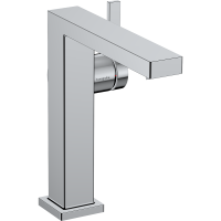 Смеситель для раковины hansgrohe Tecturis E 150 Fine CoolStart, EcoSmart+, с донным клапаном Push-Open, 73040000, хром