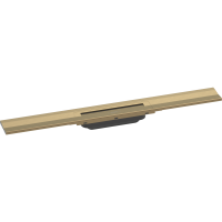 Внешняя часть трапа для душа hansgrohe RainDrain Flex, 70 см, укорачиваемая 56050140, шлифованная бронза