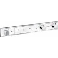 Термостат hansgrohe RainSelect для 5 потребителей 15358400, белый/хром
