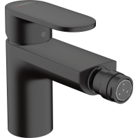 Смеситель для биде hansgrohe Vernis Blend с металлическим сливным гарнитуром 71218670, матовый черный