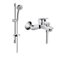 Готовый набор для ванны hansgrohe Logis с ручным душем Croma HG-PR132, хром