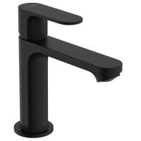 Смеситель для раковины hansgrohe Rebris S 110, со сливным гарнитуром 72517670, матовый черный