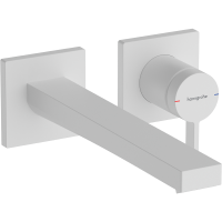Внешняя часть смесителя для раковины hansgrohe Tecturis E скрытого монтажа, EcoSmart+, 73051700, матовый белый