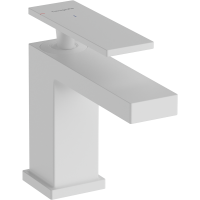 Смеситель для раковины hansgrohe Tecturis E 80, EcoSmart+, CoolStart, 73001700, матовый белый