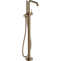 Смеситель для ванны hansgrohe Tecturis S напольного монтажа, 73440140, шлифованная бронза