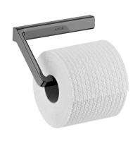 AX Universal Softsquare Держатель туалетной бумаги без крышки, шлиф. черный хром