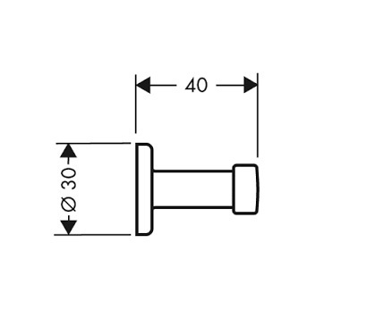 Крючок Axor Citterio 41537880 хром