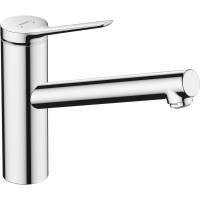 Смеситель для кухонной мойки hansgrohe Zesis M33 150, с поворотным изливом, для водонагревателей открытого типа 74811000, хром