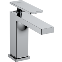 Смеситель для раковины hansgrohe Tecturis E 110 CoolStart, EcoSmart+, с донным клапаном, 73014000, хром