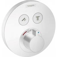 Термостат Hansgrohe ShowerSelect S, для 2 потребителей, СМ 15743700, матовый белый