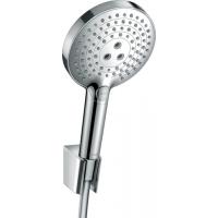 Душевой набор 120 3jet с держателем и шлангом 125 см 26701000, Hansgrohe Raindance Select хром