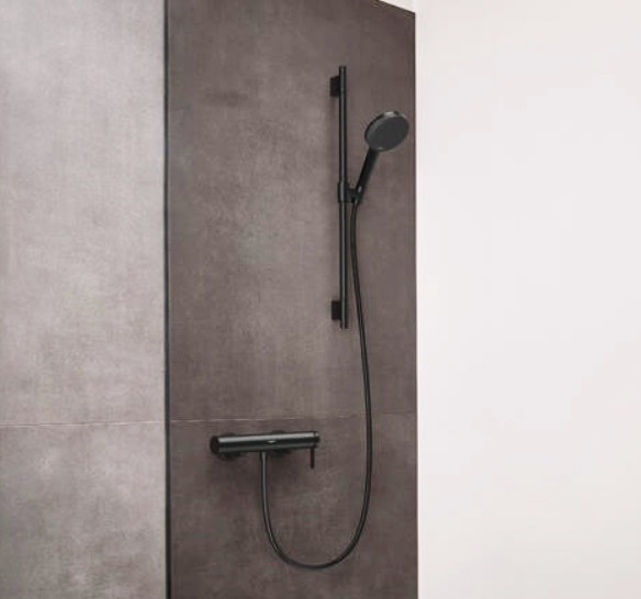 Hansgrohe Alive Raindance S EcoSmart 24602670 Душевой гарнитур (чёрный матовый)