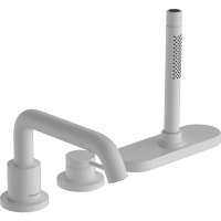 Cмеситель для ванны hansgrohe Tecturis S на 3 отверстия, 73447700, матовый белый