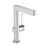 Hansgrohe Finoris Смеситель для раковины однорычажный 230 с поворотным изливом со сливным клапаном Push-Open хром 76060000