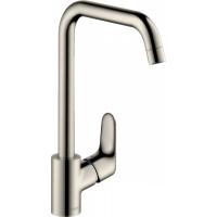 Смеситель hansgrohe Focus для кухонной мойки с поворотным изливом на 3 положения 31820800, под сталь