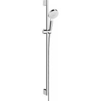 Душевой набор hansgrohe Crometta 1jet 90 см. 26537400, белый/хром