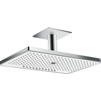 Верхний душ hansgrohe Rainmaker Select 460 3jet с потолочным кронштейном скрытого монтажа 24006400, белый/хром