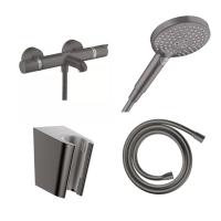 Готовый набор для ванны hansgrohe Ecostat с ручным душем Raindance HG-PR121, шлифованный хром