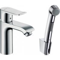 Смеситель hansgrohe Metris для раковины с гигиеническим душем 31285000, хром