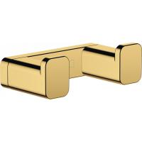 Двойной крючок AddStoris Hansgrohe 41755990, полированное золото