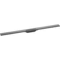 Внешняя часть трапа для душа hansgrohe RainDrain Flex, 120 см, укорачиваемая 56054340, шлифованный черный хром