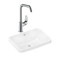 Готовый набор для раковины hansgrohe Xuniva Q встраиваемой со смесителем Focus 240 HG-PR237, белый/хром