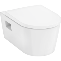 Унитаз hansgrohe EluPura Original S подвесной с сиденьем без микролифта 60207450, белый