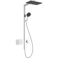 Душевая система hansgrohe Raindance Alive Q Showerpipe 210/340 1jet с термостатом ShowerSelect Comfort, 24580000, хром