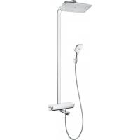 Душевая система hansgrohe Raindance Select E 360 Showerpipe с термостатом для ванны 27113400, белый/хром