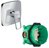 Комплект смеситель для душа и скрытая часть Hansgrohe 71267000S Logis Loop хром