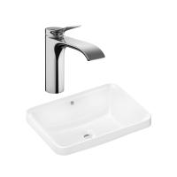 Готовый набор для раковины hansgrohe Xuniva Q встраиваемой со смесителем Vivenis 110 HG-PR239, белый/хром