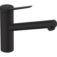 Смеситель для кухонной мойки hansgrohe Zesis M33 150, с поворотным изливом 74802670, матовый черный
